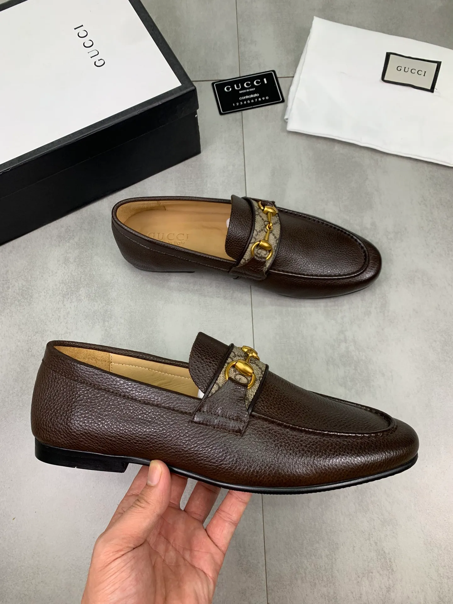 Men's men's shoes💰P520💰[New model]🆘Water-dyed cow lining [GUCCI] Gucci leather shoes, top men's purchasing agent, 2022 counter simultaneous sale, top-grade original calfskin imported from Italy ➕ first-layer cowhide lining) original sole provided by the original factory, fine workmanship, impeccable👍 You can enter and exit the counter at will; the real thing is super beautiful Sizes 38 to 44; 3⃣️colors🉑️ to choose from